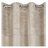 Zasłona EUROFIRANY Ariana 140 x 250 cm Beżowo-srebrny