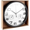 Zegar ścienny EXCELLENT HOUSEWARE 25cm Biały Cechy dodatkowe Termometr