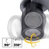 Oprawa sufitowa LIGHTLOGIC LL PORI EL-4O B Czarny Zasilanie Sieciowe