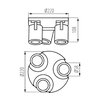 Oprawa sufitowa LIGHTLOGIC LL PORI EL-3O B Czarny Rodzaj Oprawa sufitowa