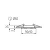 Oprawa sufitowa punktowa LIGHTLOGIC LL EGER DTL-W 30565 Biały Rodzaj Oprawa sufitowa punktowa