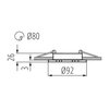 Oprawa sufitowa punktowa LIGHTLOGIC LL EGER DTO-W 30567 Biały Zasilanie Sieciowe