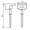 Lampa solarna LIGHTLOGIC LL SLR LED SP+ WL 66036 Wysokość [mm] 360