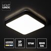 Plafon sufitowy LIGHTLOGIC LL EGRA PLAFON 17W B 66122 Czarny Maksymalna moc żarówki [W] 17