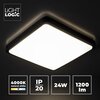Plafon sufitowy LIGHTLOGIC LL EGRA PLAFON 24W B 66123 Czarny Maksymalna moc żarówki [W] 24