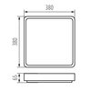 Plafon sufitowy LIGHTLOGIC LL EGRA PLAFON 24W B 66123 Czarny Zasilanie Sieciowe