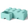Pojemnik na LEGO z szufladkami Brick 8 Morski 40061742 Kolor Morski