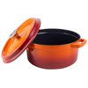 Garnek żeliwny VINTAGE CUISINE VC2P2619BL20CP Pomarańczowy 26 cm Przeznaczenie Kuchnie elektryczne