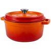 Garnek żeliwny VINTAGE CUISINE VC2P2619BL20CP Pomarańczowy 26 cm Przeznaczenie Kuchnie ceramiczne