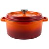 Garnek żeliwny VINTAGE CUISINE VC2P2619BL20CP Pomarańczowy 26 cm