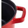 Garnek żeliwny VINTAGE CUISINE VC2P2619BL20CP Czerwony 26 cm Przeznaczenie Kuchnie halogenowe