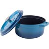 Garnek żeliwny VINTAGE CUISINE VC2P2218BL20CP Niebieski Ombre 22 cm