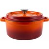 Garnek żeliwny VINTAGE CUISINE VC2P2218OR20CP Pomarańczowy Ombre 22 cm Przeznaczenie Kuchnie ceramiczne