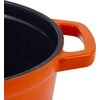 Garnek żeliwny VINTAGE CUISINE VC2P2218OR20CP Pomarańczowy Ombre 22 cm Przeznaczenie Kuchnie halogenowe