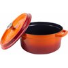 Garnek żeliwny VINTAGE CUISINE VC2P2218OR20CP Pomarańczowy Ombre 22 cm