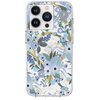 Etui RIFLE PAPER CO. Clear MagSafe do Apple iPhone 14 Pro Niebieski