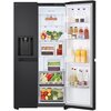 Lodówka LG GSLC40EPPE Side by Side 179cm Czarna NatureFresh Szklane wykończenie drzwi Nie