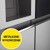 Lodówka LG GSGV80PYLL Side by Side 179cm Srebrna Podajnik wody Sterowanie Elektroniczne
