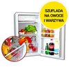 Lodówka RAVANSON LKK-90ES 83 cm Srebrna Roczne zużycie prądu 85 kWh = 97.75 zł