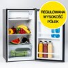 Lodówka RAVANSON LKK-90ES 83 cm Srebrna Bezszronowa (No Frost) Brak