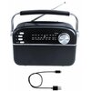 Radio MANTA RDI918B Analogowe Przenośne Czarny Zakresy fal radiowych AM