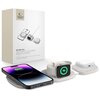 Ładowarka indukcyjna TECH-PROTECT QI15W-A32 3w1 Magnetic MagSafe 15W Biało-szary