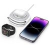 Ładowarka indukcyjna TECH-PROTECT QI15W-A32 3w1 Magnetic Magsafe 15W Biało-szary Dedykowany model Apple Watch