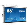 Monitor IIYAMA ProLite TE8612MIS-B3AG 86" 3840x2160px Przeznaczenie Wielkoformatowe (LFD)