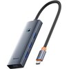 Hub BASEUS UltraJoy Series Lite USB-C BS-OH108 USB Typu C, Pasywny Szary Typ Pasywny