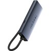 Hub BASEUS UltraJoy Series Lite USB-C BS-OH108 USB Typu C, Pasywny Szary Dodatkowe informacje Aluminiowa konstrukcja