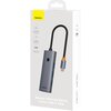 Hub BASEUS UltraJoy Series Lite USB-C BS-OH108 USB Typu C, Pasywny Szary Liczba portów ładujących [szt.] 1