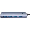 Hub BASEUS UltraJoy Lite 4w1 0.15 m Szary Dodatkowe informacje Plug&Play