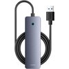 Hub BASEUS UltraJoy Lite 4w1 1.5 m USB 3.2 Gen. 1, Pasywny Szary