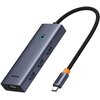 Hub BASEUS UltraJoy Series 5w1 0.22 m USB Typu C, Pasywny Szary Typ Pasywny