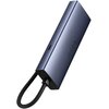 Hub BASEUS UltraJoy Series 5w1 USB Typu C, Pasywny Szary Typ Pasywny