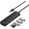 Hub BASEUS UltraJoy Lite 4w1 1 m Czarny Obsługiwane standardy USB USB 3.2 Gen. 1 (USB 3.0/3.1 Gen. 1) - 5 Gb/s