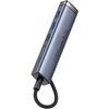Hub BASEUS UltraJoy Series 6w1 B00052802811-01 USB Typu C, Pasywny Szary Dodatkowe informacje Aluminiowa konstrukcja