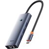 Hub BASEUS UltraJoy Series Lite USB-C BS-OH109 USB Typu C, Pasywny Szary Typ Pasywny