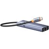 Hub BASEUS UltraJoy Series Lite USB-C BS-OH109 USB Typu C, Pasywny Szary Dodatkowe informacje Plug&Play