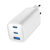 Ładowarka sieciowa ART AZ-U65W3 GaN 65W Biały Rodzaj złącza USB - 1 szt.