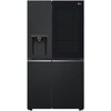 Lodówka LG GSGV80EPLL Side by Side 179cm Czarna Podajnik wody Kompresor inwerterowy Tak