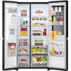 Lodówka LG GSGV80EPLL Side by Side 179cm Czarna Podajnik wody Funkcje Dystrybutor wody, Sterowanie smartfonem, Szybkie chłodzenie, Szybkie zamrażanie