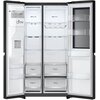 Lodówka LG GSGV80EPLL Side by Side 179cm Czarna Podajnik wody Sterowanie Elektroniczne