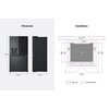 Lodówka LG GMG960EVJE Multi Door 179cm Czarny mat Podajnik wody Funkcje dodatkowe Oświetlenie LED