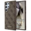 Etui GUESS 4G Metal Gold Logo do Samsung Galaxy S24 Ultra Brązowy