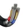 Kabel USB/USB-C - USB-C/MicroUSB/Lightning USAMS U85 100W PD Fast Charge 2 m Czarny Obsługiwane zasilanie [W] do 100