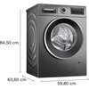 Pralka BOSCH WGG244FRPL 9kg 1400 obr EcoSilence Drive, SpeedPerfect, AquaStop Bezpieczeństwo użytkowania Zabezpieczenie przed zalaniem