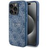 Etui GUESS 4G Collection Leather Metal Logo MagSafe do Apple iPhone 14 Pro Niebieski