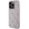 Etui GUESS 4G Collection Leather Metal Logo MagSafe do Apple iPhone 15 Pro Różowy Seria telefonu iPhone