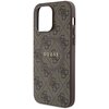 Etui GUESS 4G Collection Leather Metal Logo MagSafe do Apple iPhone 15 Pro Max Brązowy Typ Etui nakładka